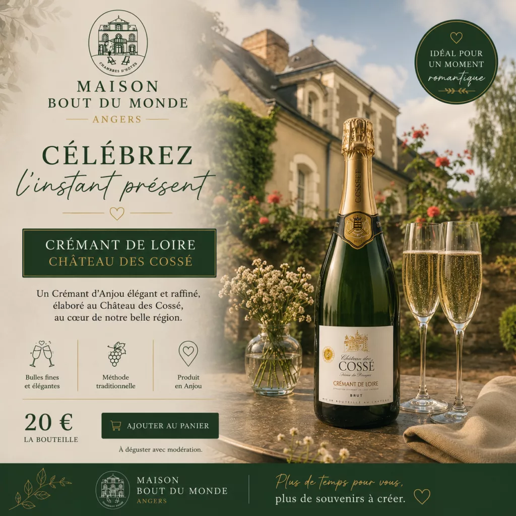 Une bouteille de crément au frais